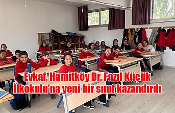 Evkaf, Hamitköy Dr. Fazıl Küçük İlkokulu’na yeni bir sınıf kazandırdı