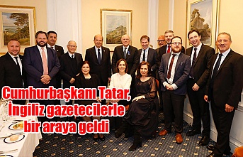 Cumhurbaşkanı Tatar, İngiliz gazetecilerle bir araya geldi